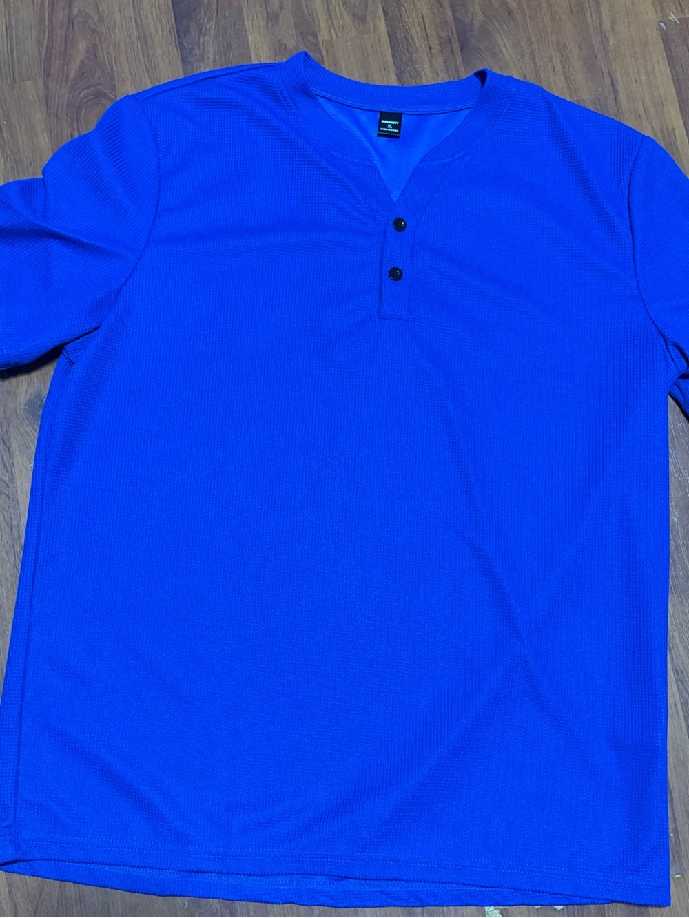NFINITY Royal Blue Short-Sleeve Henley